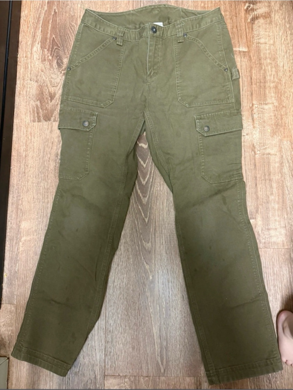 Women’s Olive Green Cargo Pants - Utility Style